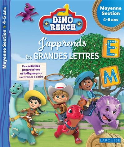 Couverture_Dino ranch, j'apprends les grandes lettres