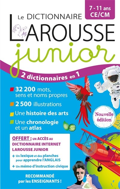 Front cover_Le dictionnaire Larousse junior, 7-11 ans, CE-CM