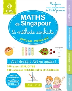 Front cover_Réussir en maths à l'école primaire : avec la pédagogie de Singapour : conforme au programme, du CP au CM2