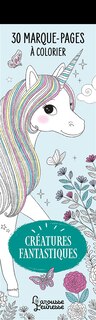 Couverture_Créatures fantastiques : 30 marque-pages à colorier