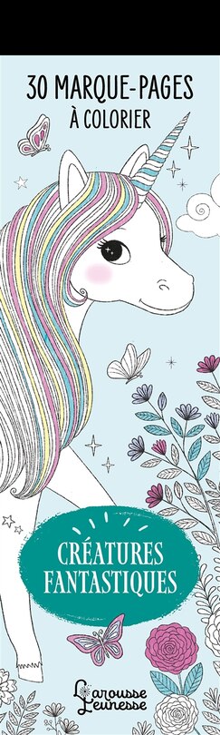 Couverture_Créatures fantastiques : 30 marque-pages à colorier
