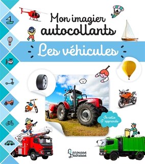 Couverture_Mon imagier autocollants : Les véhicules