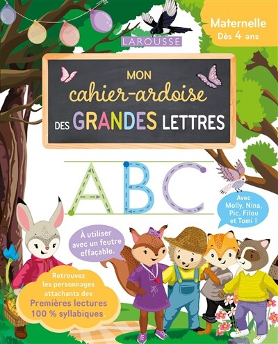 Front cover_Mon cahier-ardoise des grandes lettres : maternelle, dès 4 ans