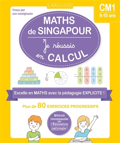 Front cover_Maths de Singapour, CM1, 9-10 ans