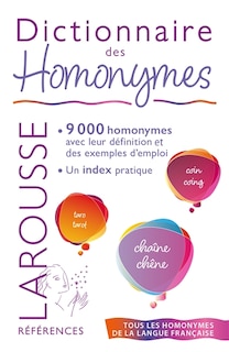 Front cover_Dictionnaire des homonymes