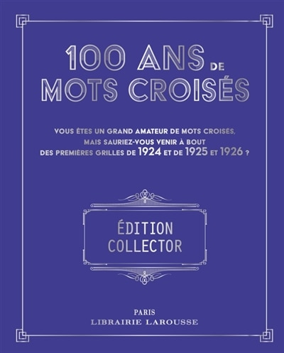 Couverture_100 ans de Mots croisés