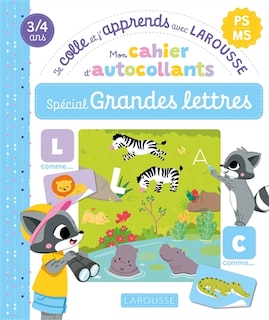 Couverture_Mon cahier autocollants sp&eacute;cial grandes lettres