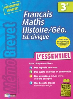 Front cover_Français, maths, histoire géo 3e, éd. civique