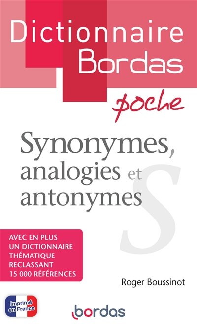 Front cover_Synonymes, analogies et antonymes