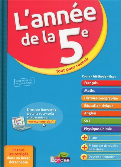 Front cover_L' année de la 5e