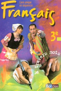 Front cover_A TRAVERS MOTS -FRANCAIS 3E ELEVE