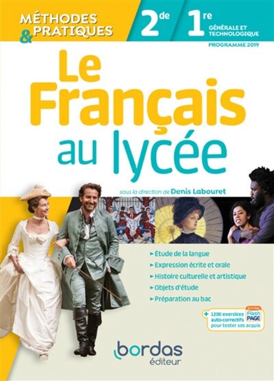 Front cover_Le français au lycée, 2de, 1re générale et technologique : programme 2019