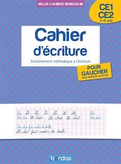 Front cover_Cahier d'écriture, CE1-CE2, 7-9 ans