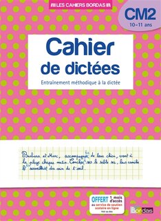 Couverture_Cahier de dictées, CM2, 10-11 ans