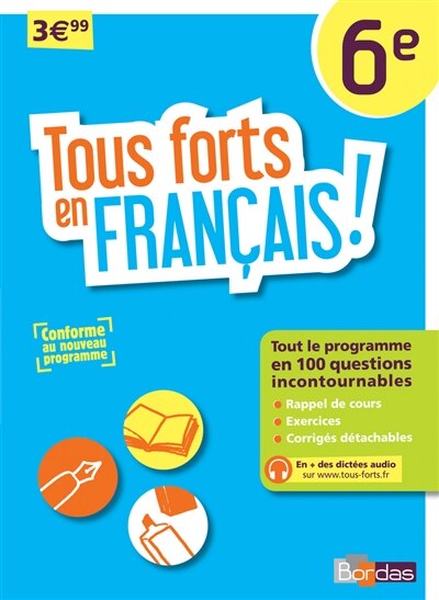 Front cover_Tous forts en français ! 6e