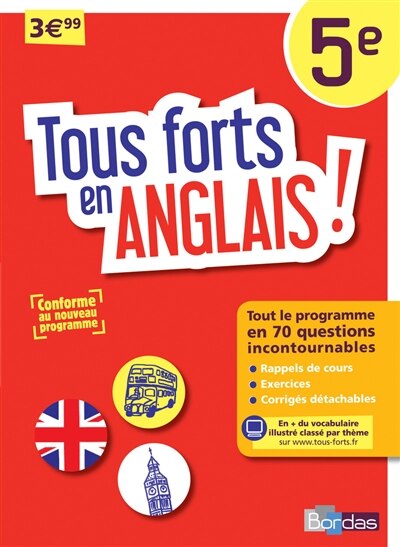 Couverture_Tous forts en anglais ! 5e