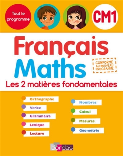 Front cover_Français maths, CM1