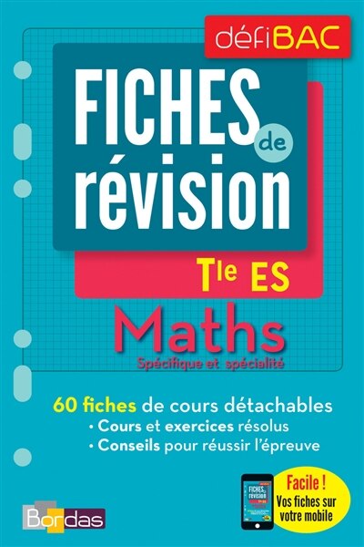 Couverture_Maths spécifique et spécialité, terminale ES