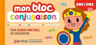 Couverture_Mon bloc conjugaison CM1, CM2 : pour devenir imbattable en conjugaison