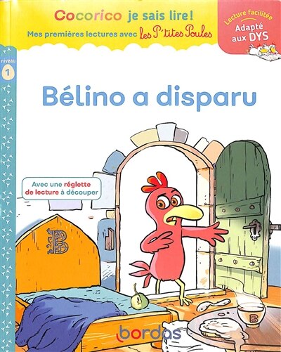 Couverture_Bélino a disparu : niveau 1