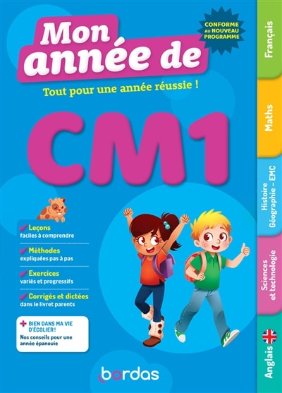 Couverture_Mon ann&eacute;e de CM1