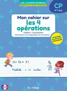 Front cover_Mon cahier sur les 4 op&eacute;rations CP, 6-7 ans