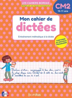 Couverture_Mon cahier de dict&eacute;es CM2