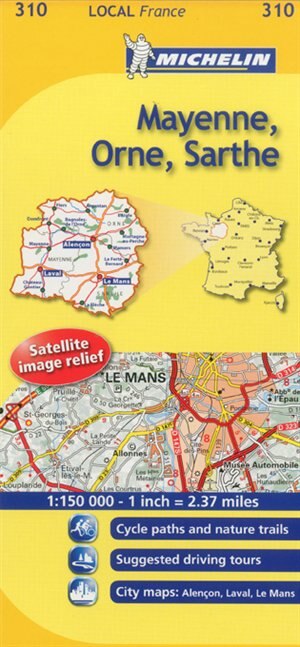 Couverture_Michelin France Mayenne, Orne, Sarthe Map 310
