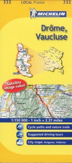 Michelin France Drome, Vaucluse Map 332