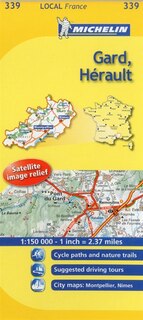 Front cover_Michelin France Gard, Herault Map 339