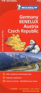 Couverture_Michelin Germany Austria Benelux Czech Republic Map 719