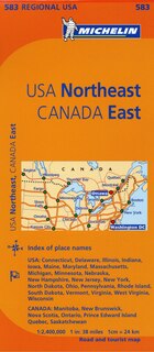 Front cover_Michelin USA: Northeast, Canada: East Map 583