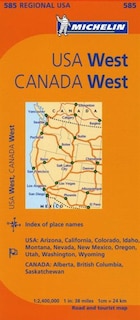 Front cover_Michelin USA: West, Canada: West Map 585