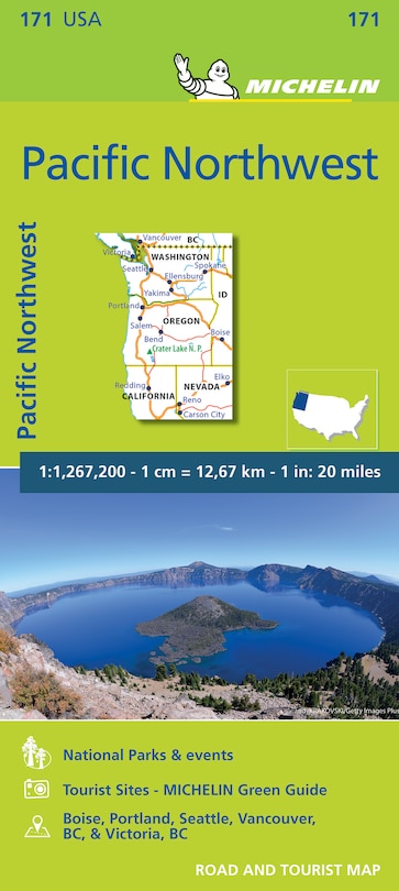 Front cover_Michelin USA Pacific Northwest Map 171