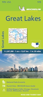 Front cover_Michelin USA Great Lakes Map 173