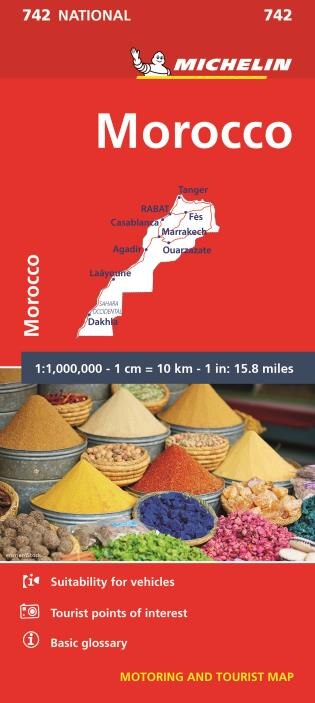 Front cover_Michelin Map Africa Morocco 742