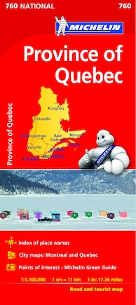 Michelin Quebec Map 760