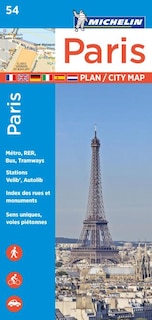 Front cover_Michelin Paris Street Map + Index Map 54