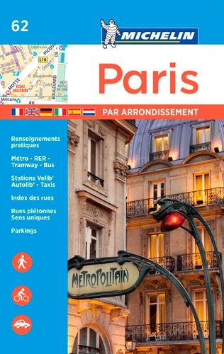 Front cover_Michelin Paris By Arrondissements Pocket Atlas #62