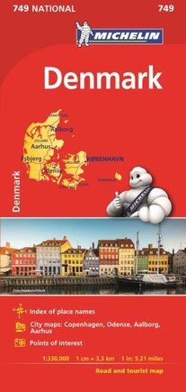 Michelin Denmark Map 749