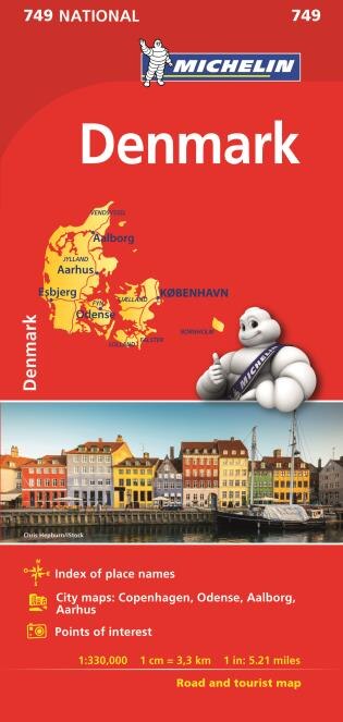 Front cover_Michelin Denmark Map 749