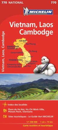 Michelin Vietnam Laos Cambodia Map 770