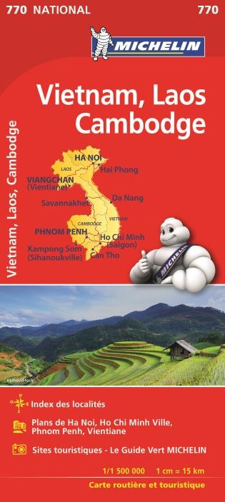 Front cover_Michelin Vietnam Laos Cambodia Map 770