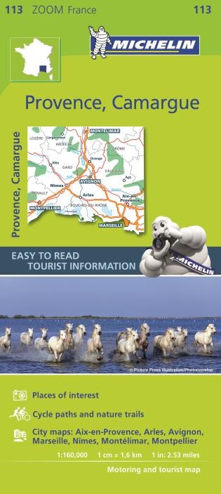 Front cover_Michelin Zoom France: Provence, Camargue Map 113