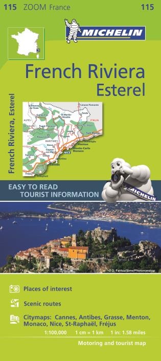 Couverture_Michelin Zoom France: French Riviera, Esterel Map 115