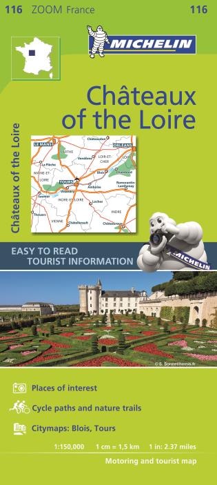 Couverture_Michelin Zoom France: Chateaux Of The Loire Map 116