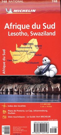 Michelin South Africa Map 748