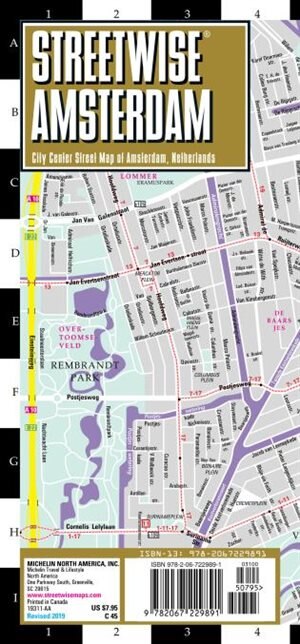Streetwise Amsterdam Map