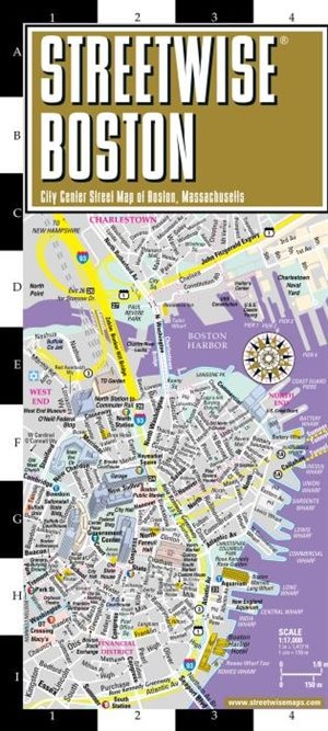 Front cover_Streetwise Boston Map - Laminated City Center Street Map of Boston, Massachusetts