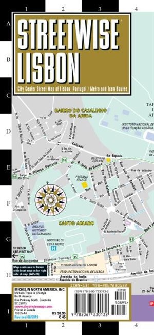 Streetwise Lisbon Map
